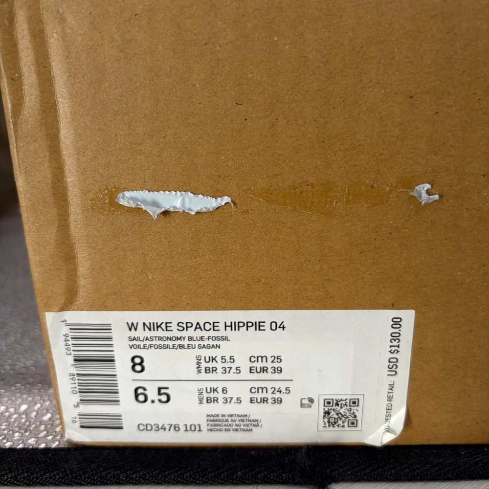 Size 8 Nike Space Hippie 04 Sail Astronomy Blue Womens Athletic Shoes CD3476-101 - Picture 11 of 12